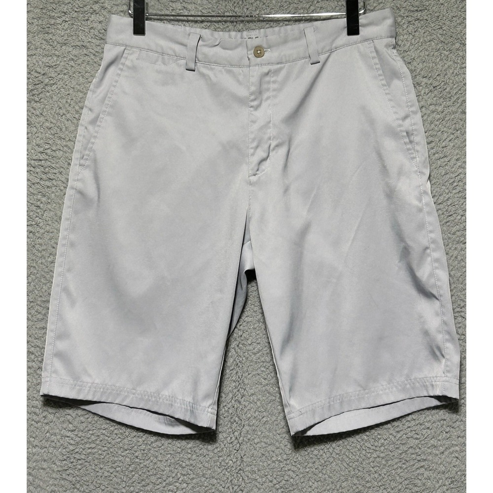 Nike Dri-Fit Golf Chinos Mens Shorts Grey Standard Fit 30X11 Outdoor Stretch